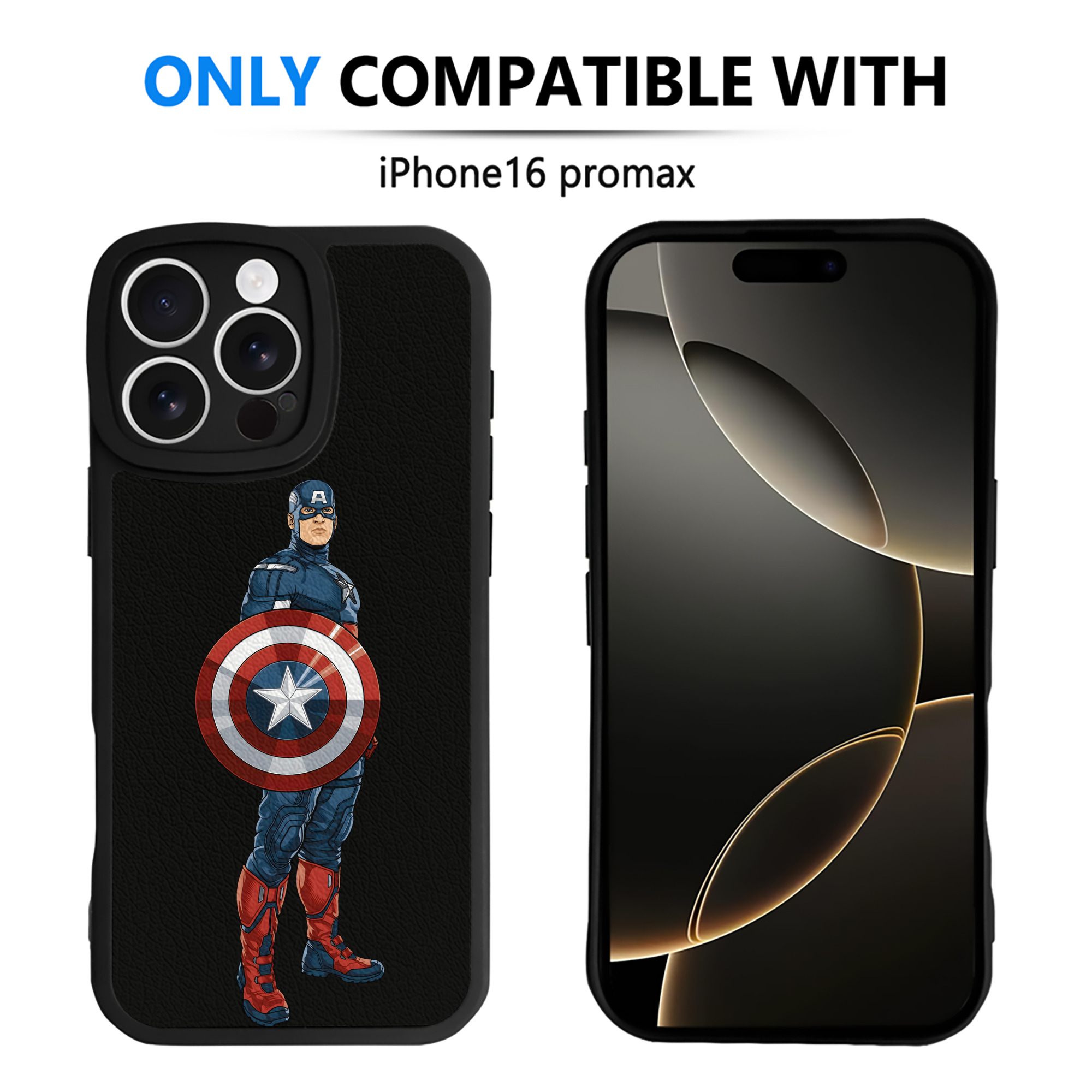 （画像用） アベンジャーズ The Avengers 【iPhone 16シリーズ対応】シリコンスマホケース（レザー調） 材質：シリコン